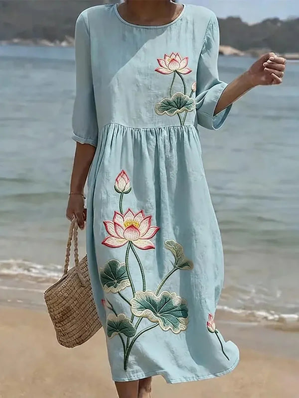 Victoire | Robe Florale Élégante