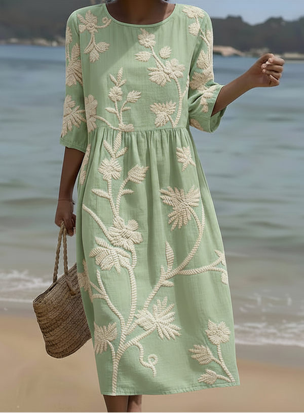 Françoise | Robe Florale Élégante